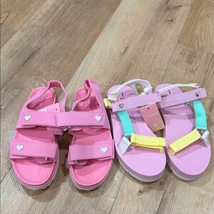 Stoney Clover x Target women's sandals lot size 8 Brand NEW! Pink Pastel Easter